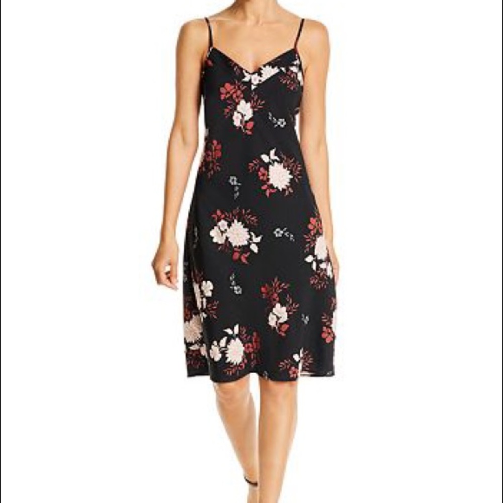 B Collection by Bobeau Samar Floral-Print Slip Dress NWT
